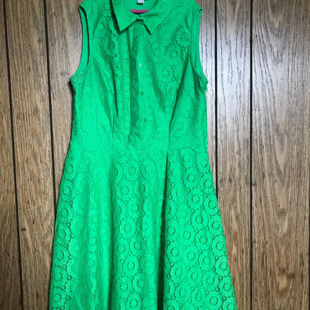 Green Dress/ skater skirt
